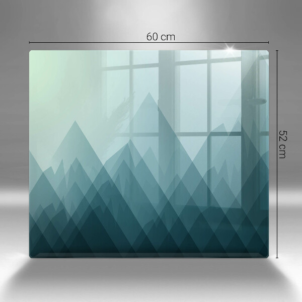 Induction hob protector Abstract mountains