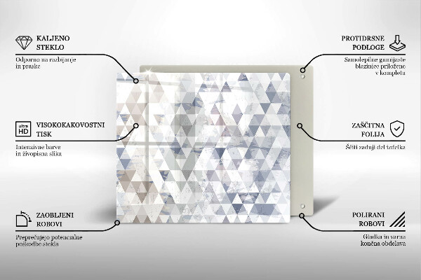 Induction hob protector Triangle pattern