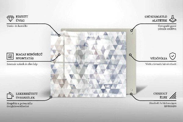 Induction hob protector Triangle pattern
