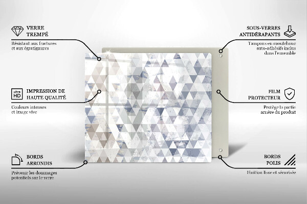 Induction hob protector Triangle pattern