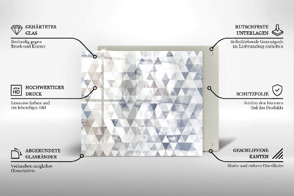 Induction hob protector Triangle pattern