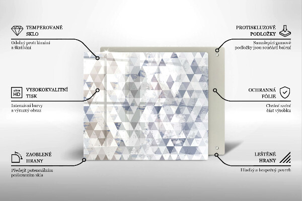 Induction hob protector Triangle pattern