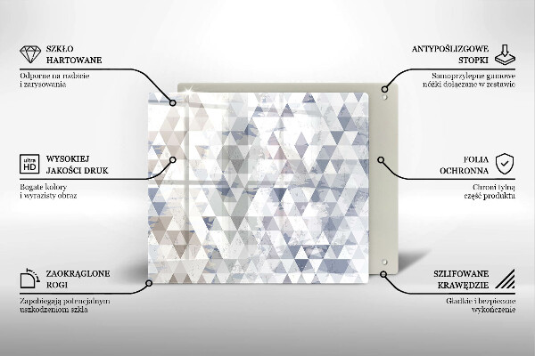Induction hob protector Triangle pattern