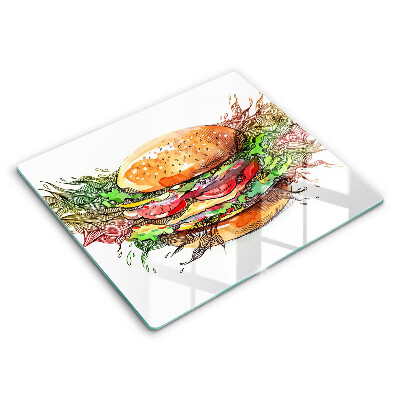 Work surface savers Drawing hamburger