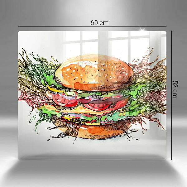 Work surface savers Drawing hamburger