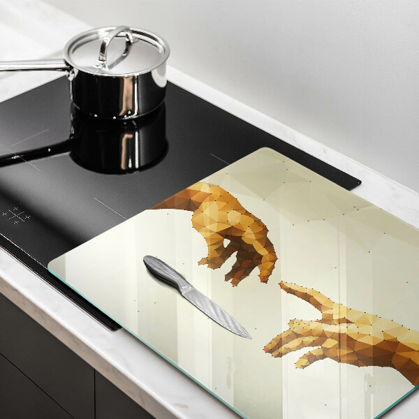 Work surface savers Creation of Adam hands