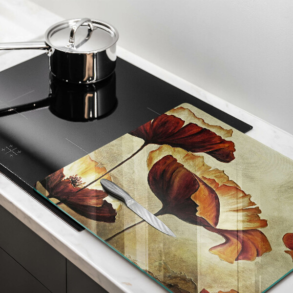 Work surface savers Painted boho flowers