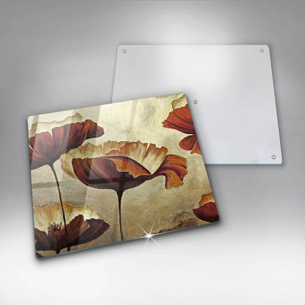 Work surface savers Painted boho flowers