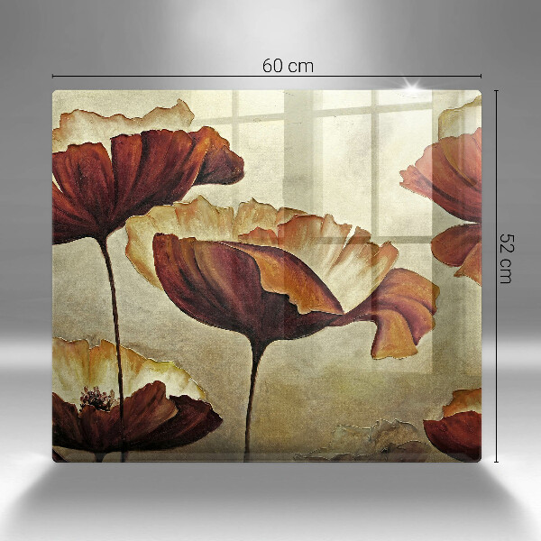 Work surface savers Painted boho flowers