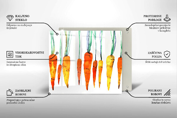 Work surface savers Carrot illustration