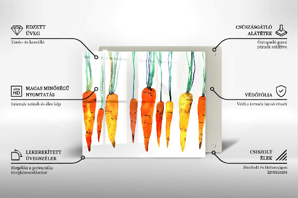 Work surface savers Carrot illustration