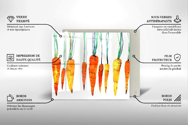 Work surface savers Carrot illustration