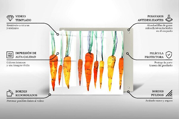 Work surface savers Carrot illustration