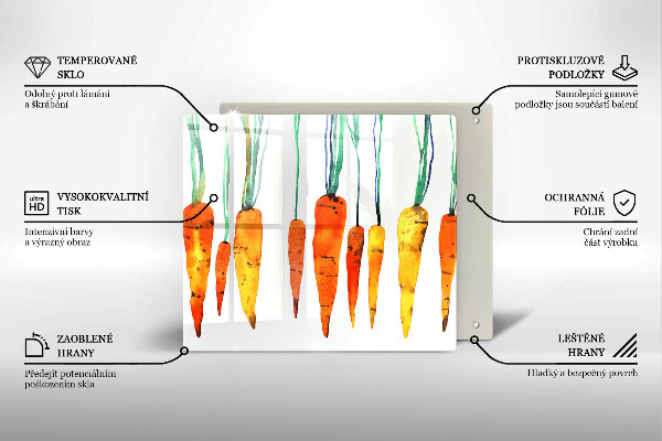 Work surface savers Carrot illustration