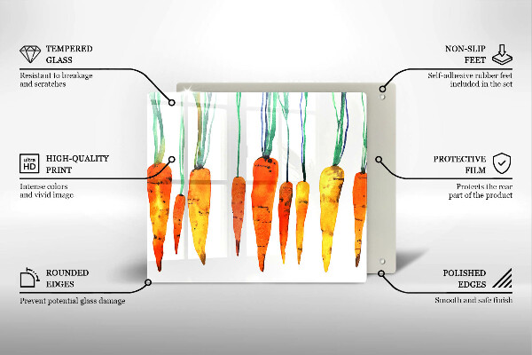 Work surface savers Carrot illustration
