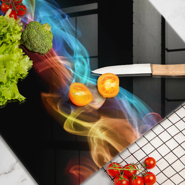 Work surface savers Colorful smoke