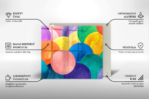 Work surface savers Colorful wheels