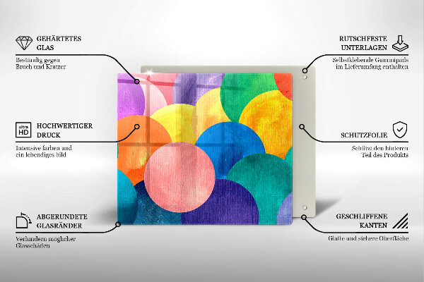 Work surface savers Colorful wheels