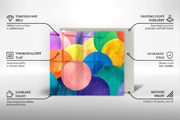 Work surface savers Colorful wheels