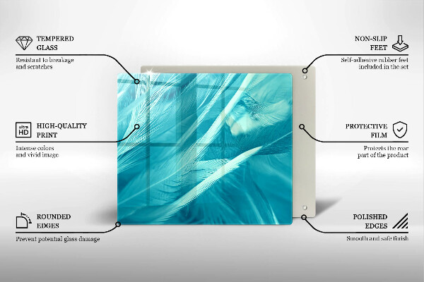 Work surface savers Delicate feathers