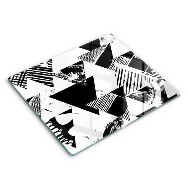 Glass worktop saver Geometric triangles