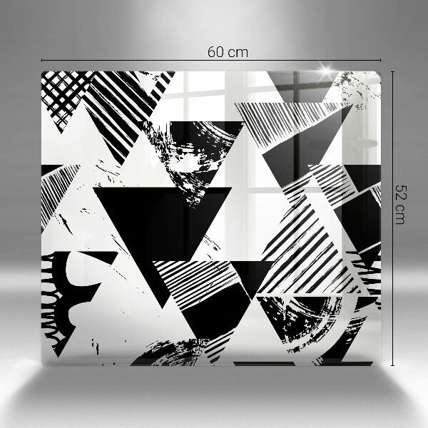 Glass worktop saver Geometric triangles