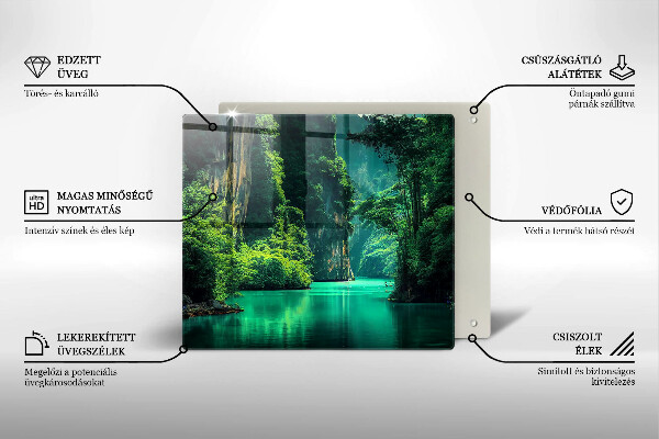 Glass worktop saver Laguna landscape