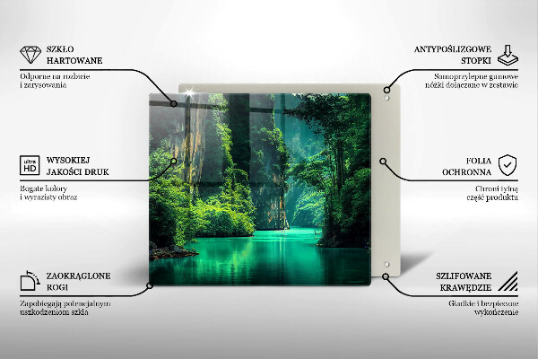 Glass worktop saver Laguna landscape