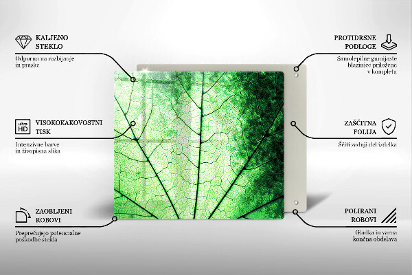 Work surface savers Decorative leaf