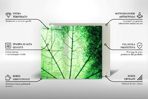 Work surface savers Decorative leaf