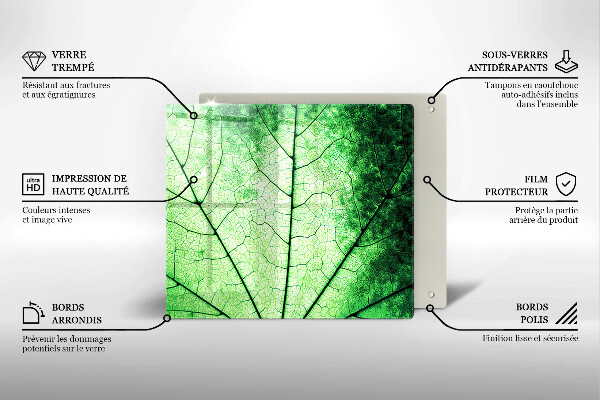 Work surface savers Decorative leaf