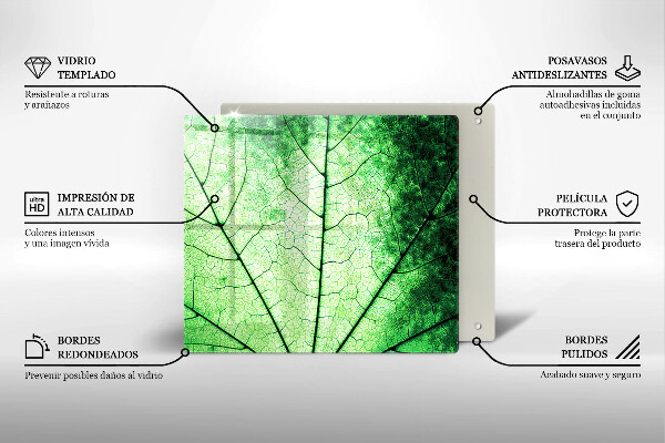 Work surface savers Decorative leaf