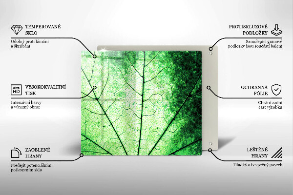 Work surface savers Decorative leaf