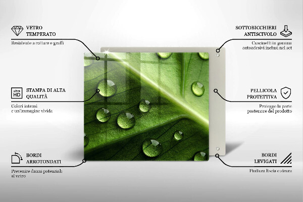 Work surface savers Nature Rosa and Leaf