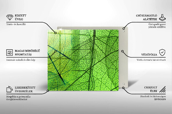 Induction hob protector Natura leaves