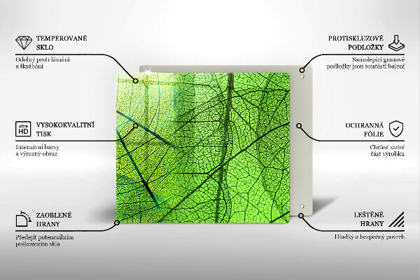 Induction hob protector Natura leaves