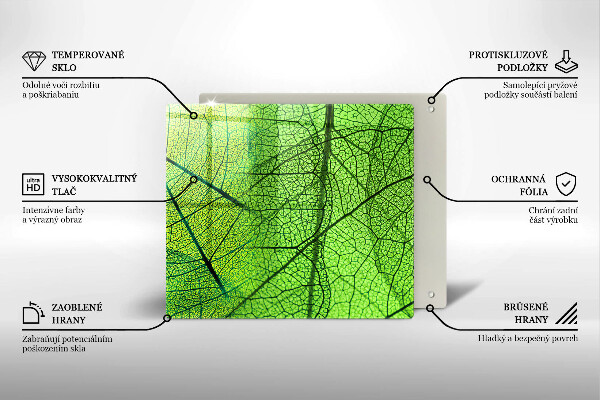 Induction hob protector Natura leaves