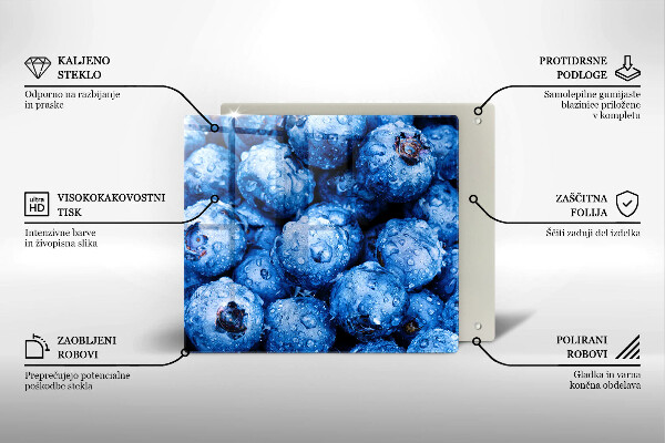 Induction hob protector Juicy blueberries