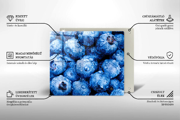 Induction hob protector Juicy blueberries