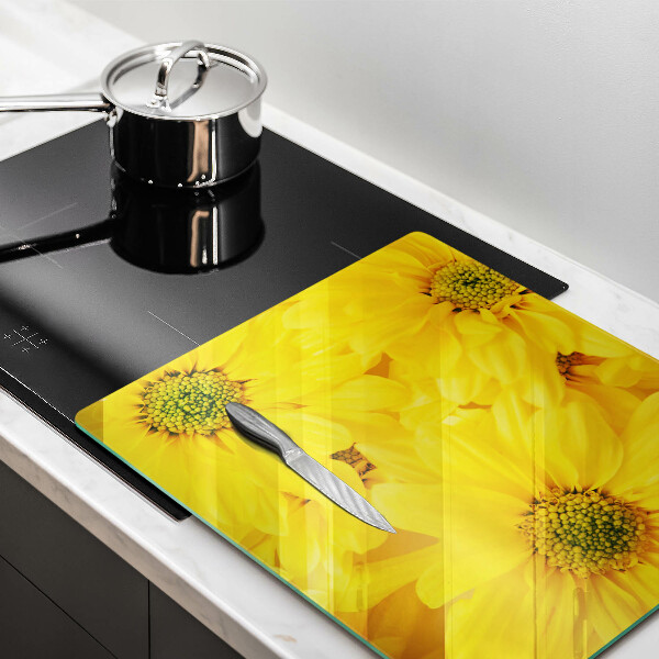 Induction hob protector Flowers petals