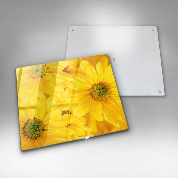 Induction hob protector Flowers petals