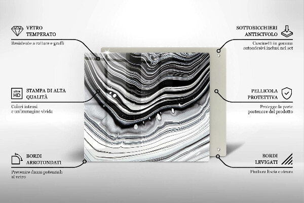 Work surface savers Ink abstraction