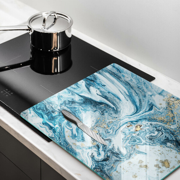 Glass worktop saver Structure with gold