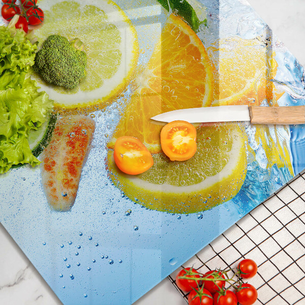 Work surface savers Juicy citrus water