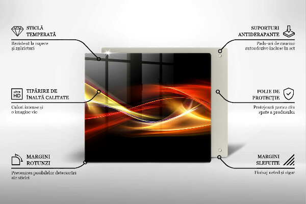 Work surface savers Abstraction of smoke and light