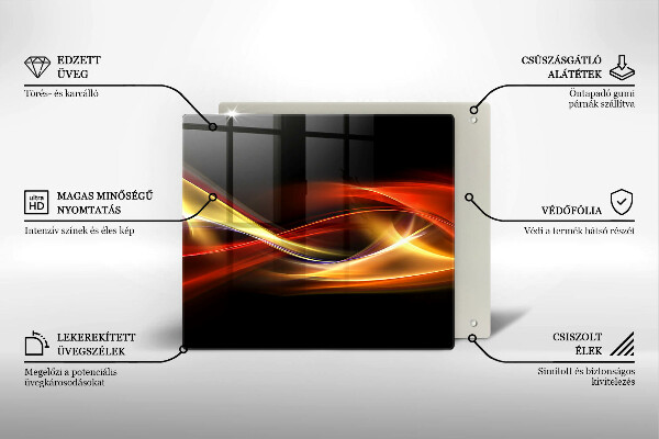 Work surface savers Abstraction of smoke and light