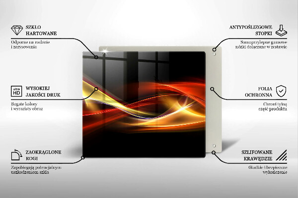 Work surface savers Abstraction of smoke and light