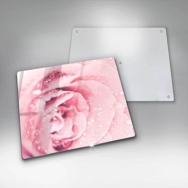 Work surface savers Rosa drops and rose flower