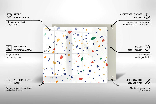 Glass worktop saver Colored gres