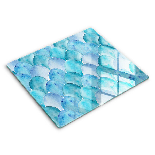 Glass worktop saver Watercolor scales